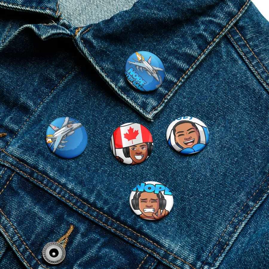 High-Flyer Jet Set Pin Buttons product image (8)