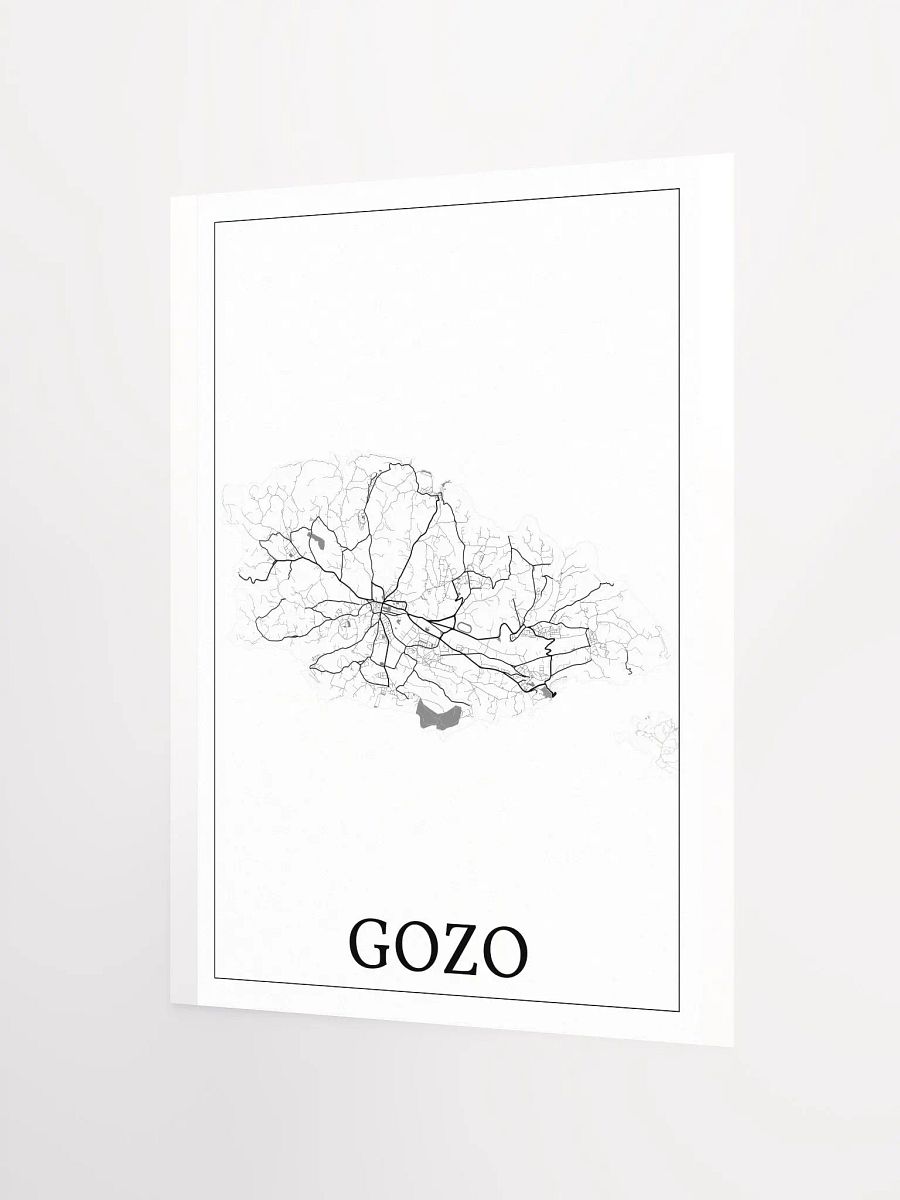 Gozo, Malta, city map print product image (8)