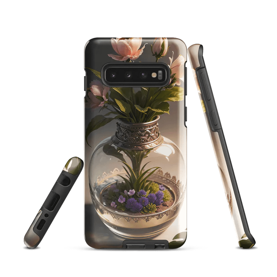 Elegant Floral Samsung Tough Case - Classic Vase Design product image (1)