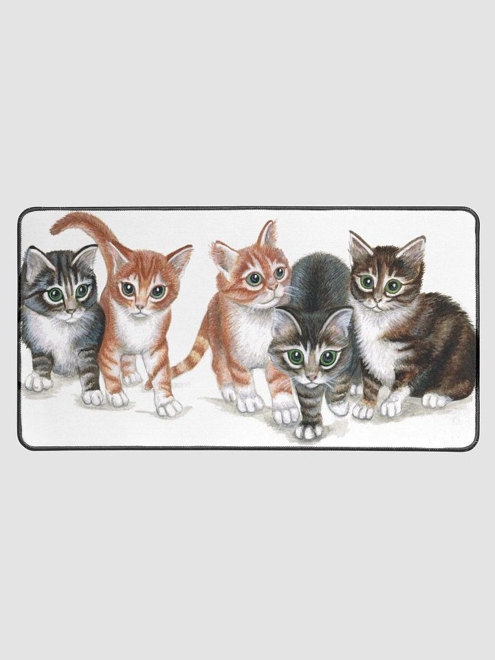 Five kittens Desk Mat product image (1)