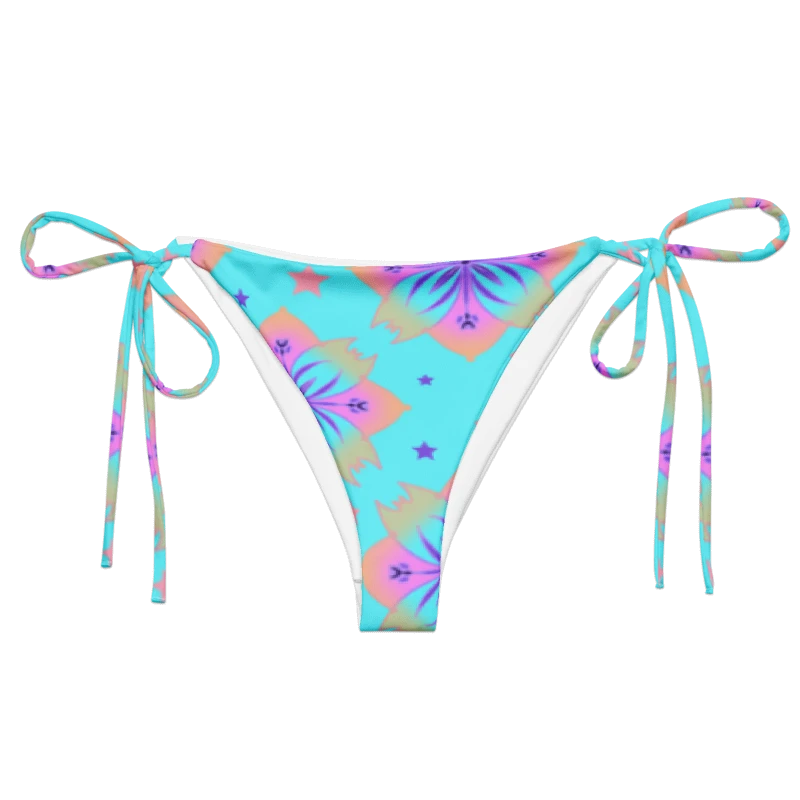 Pretty Pastel Bow Pattern String Bikini Bottom product image (1)