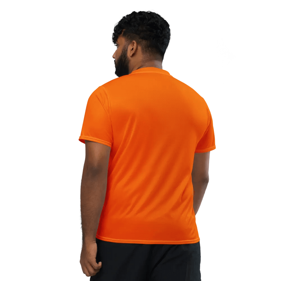 Plain Color Orange Athletic Jersey product image (2)