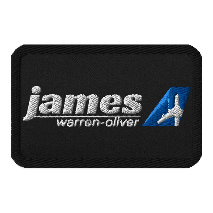 James Warren-Oliver Two-Tone Blue Tailfin - Embroidered Patch product image (1)