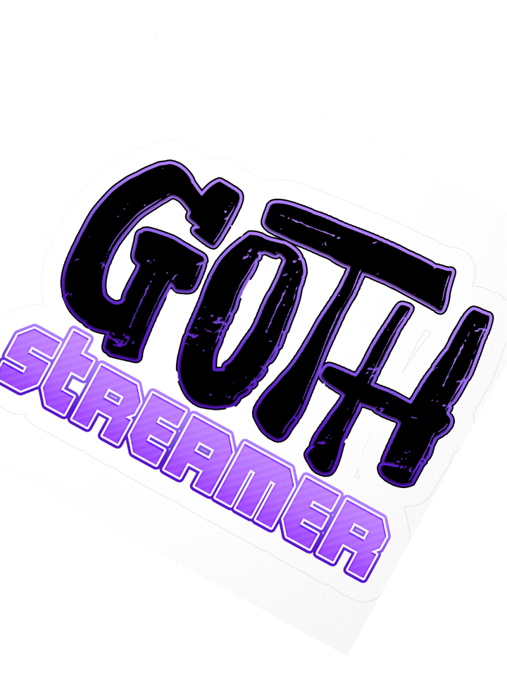 Goth Streamer Kiss Cut Sticker product image (4)