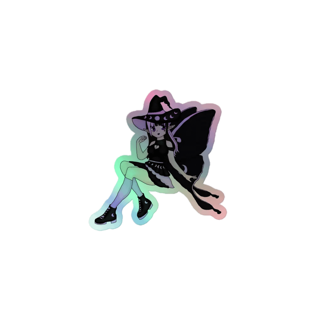 Holographic Alt Goth Witch Mystic Sticker product image (1)