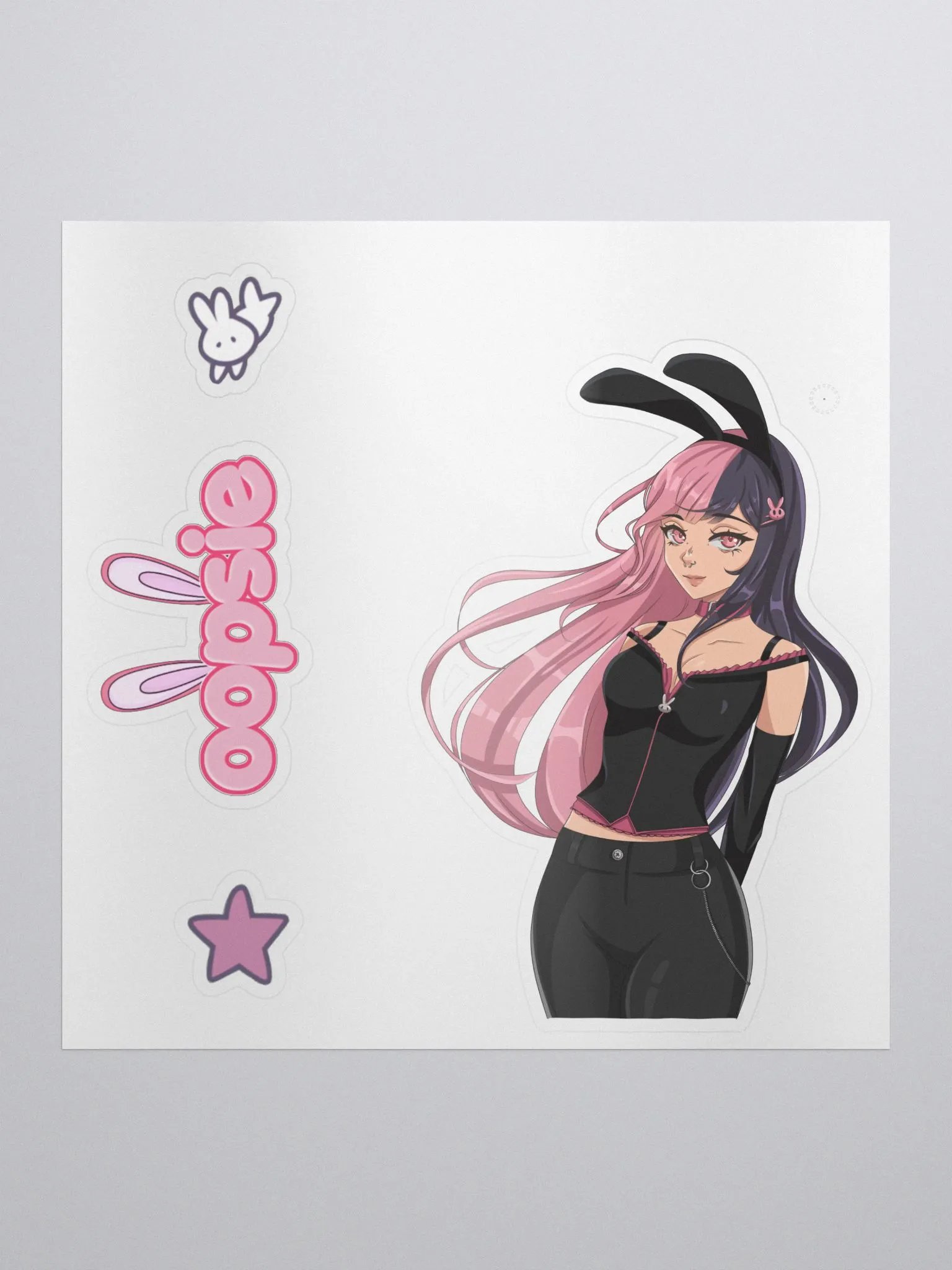Oopsie Bunny & Logo Stickers product image (1)