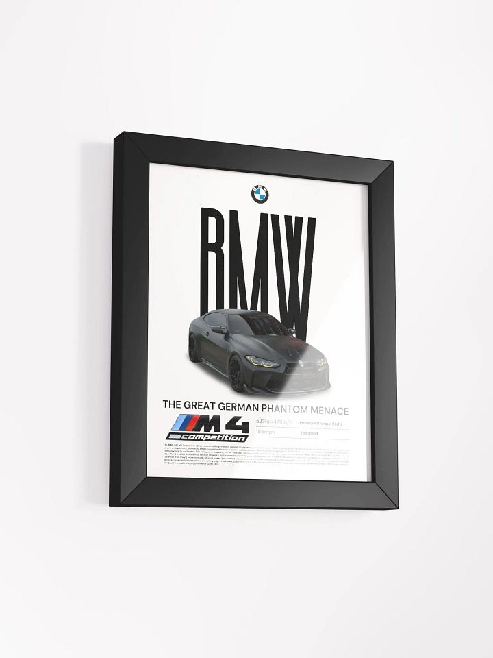 BMW G82 M4 COMP FRAMED POSTER product image (14)