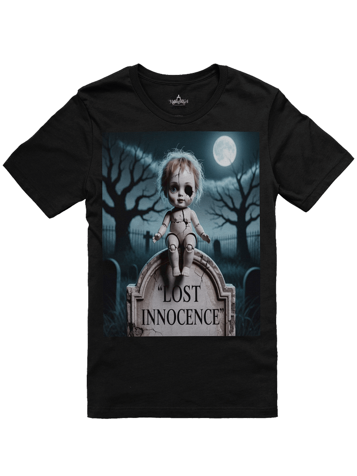 Lost Innocence Unisex Supersoft T-Shirt by Midnight Veil Designs - Gothic Black, Red & More product image (1)