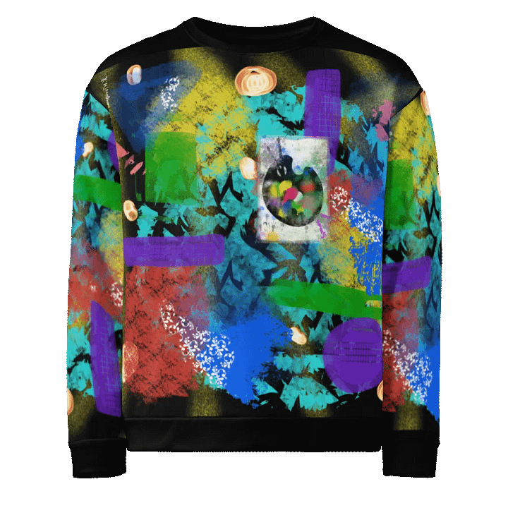 AbstractWear #2 Unisex Art Sweatshirt/Night-Flower product image (1)