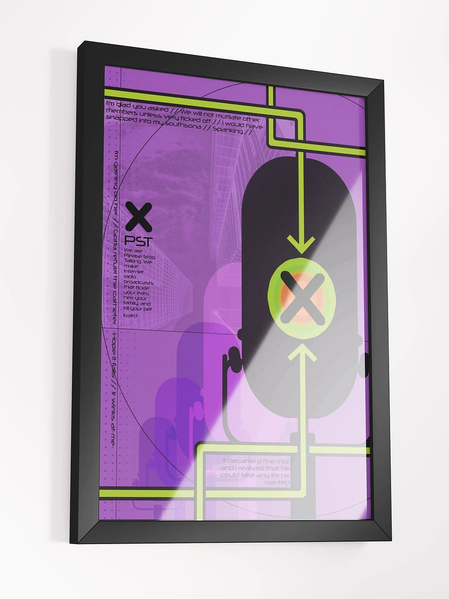 Phase Set Transit | Purple Framed Poster product image (5)
