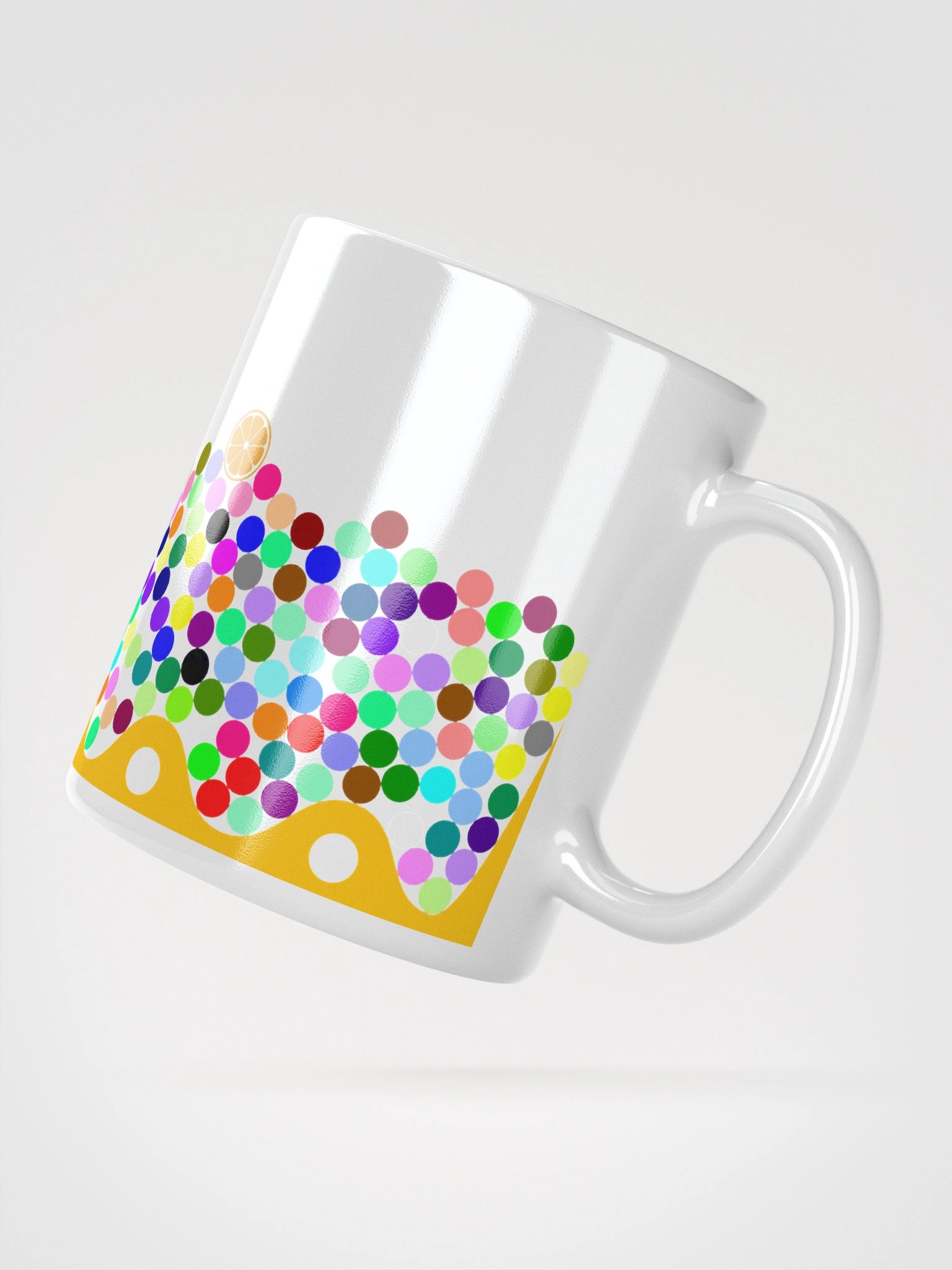Colorful Marbles Mug (White) product image (5)