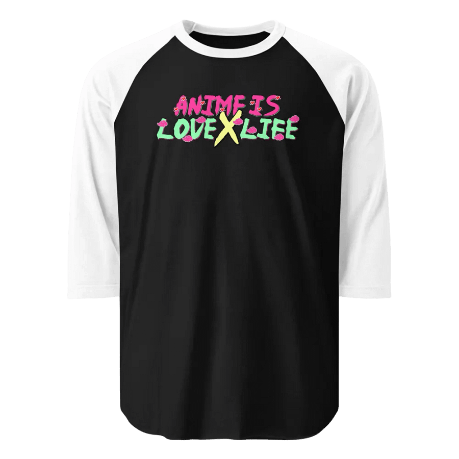 Anime Is Love X Life Baseball Tee product image (1)
