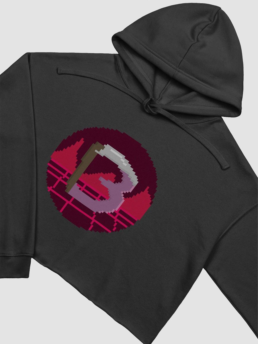 Scythe Harbingerofbeth Logo Cropped Hoodie designed by Cassafrassarole product image (3)