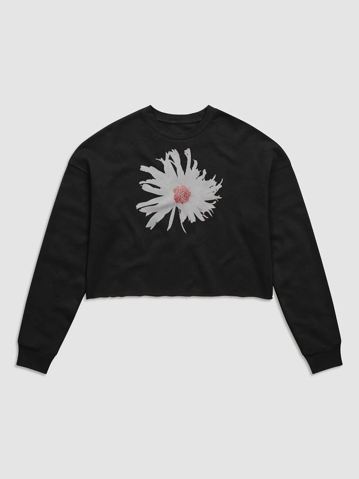 Daisy Flower Ladies Cropped Fleece Top product image (1)