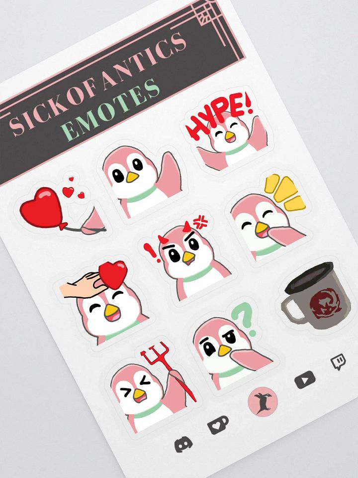 sic- Emote Sticker Set 2 (v1) product image (1)