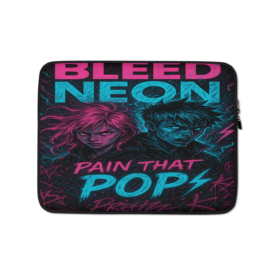 Bleed Neon Laptop Sleeve product image (1)