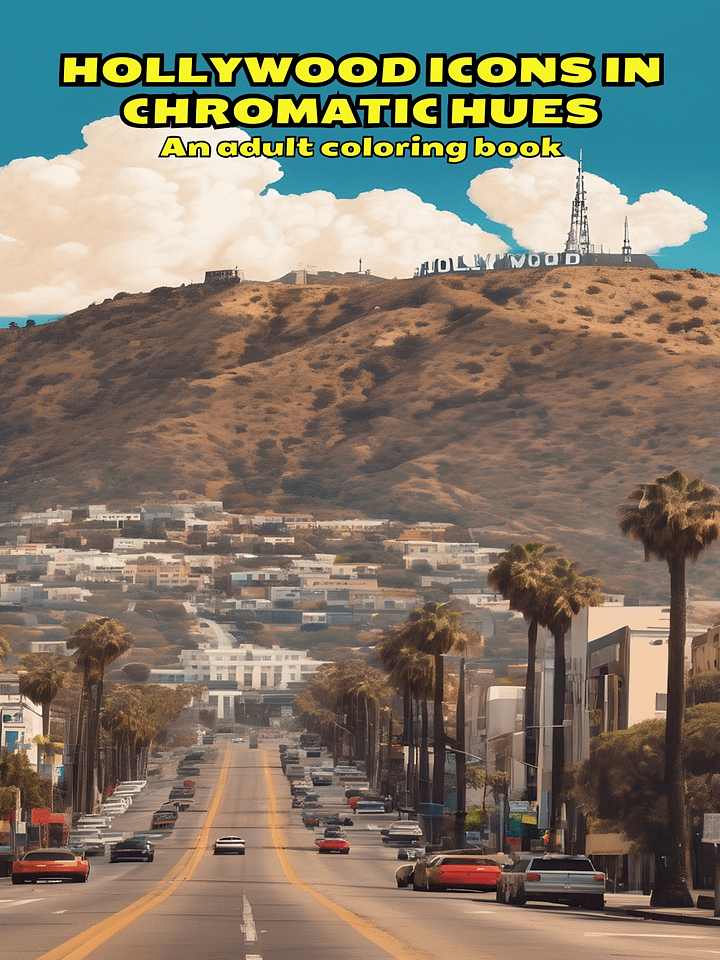 Hollywood Icons in Chromatic Hues: An Adult Coloring Book product image (1)