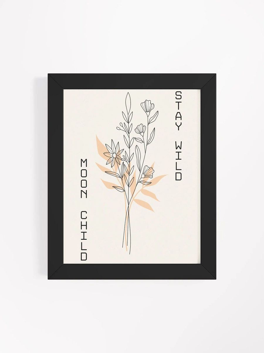 Minimalist Floral Line Art – Framed Elegant Wall Decor for Modern Homes product image (4)