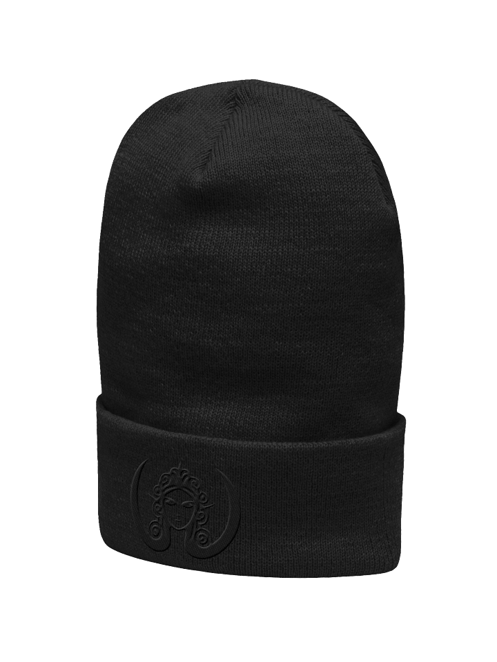 CIRCEMOON Signature Goddess Emblem Beanie - tonal black product image (2)
