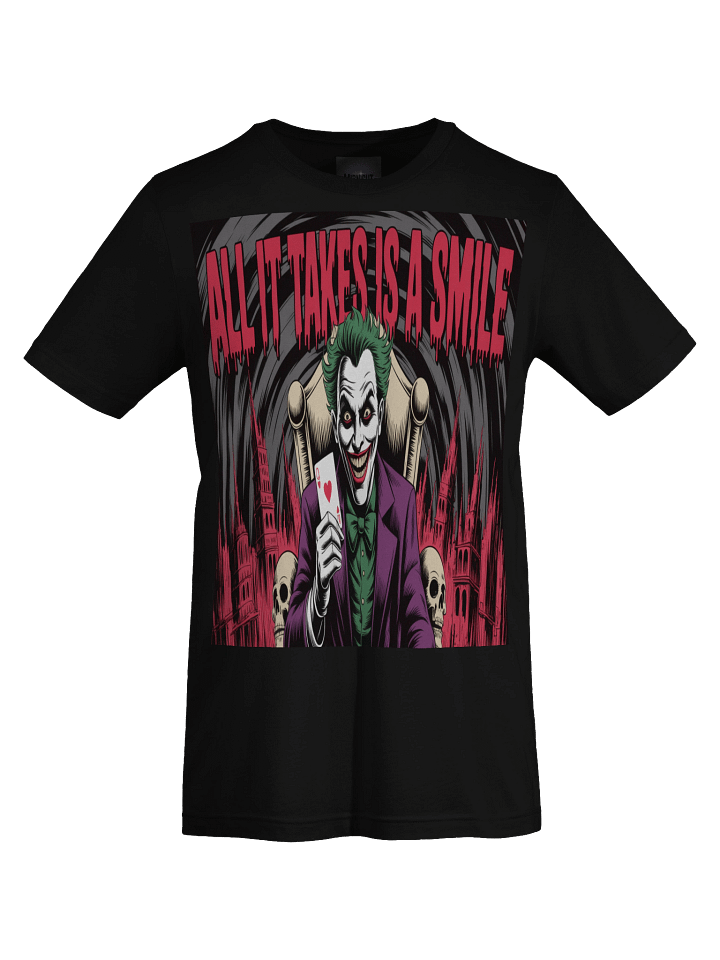 All It Takes is a Smile: Joker Throne of Eternal Grin T-Shirt product image (1)