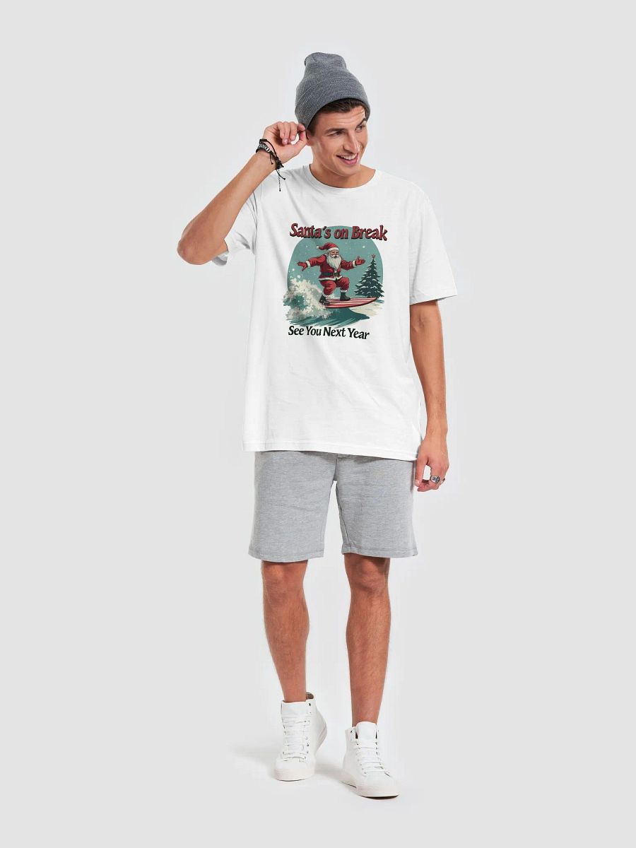 Santa's on Break Surfing T-Shirt product image (3)