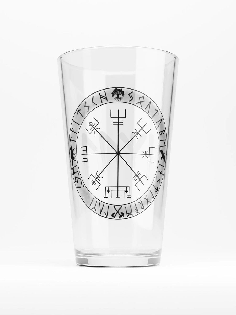 Nordische Runen Vegvísir | Trinkglas product image (1)