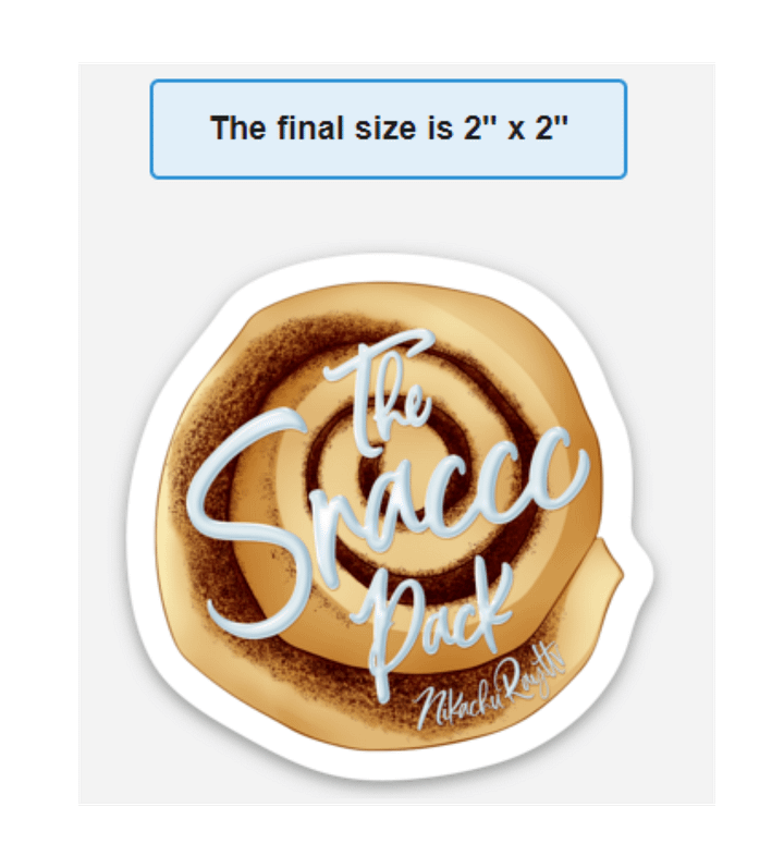 The Snaccc Pack (TSP) Cinnamon Bun Magnet product image (1)