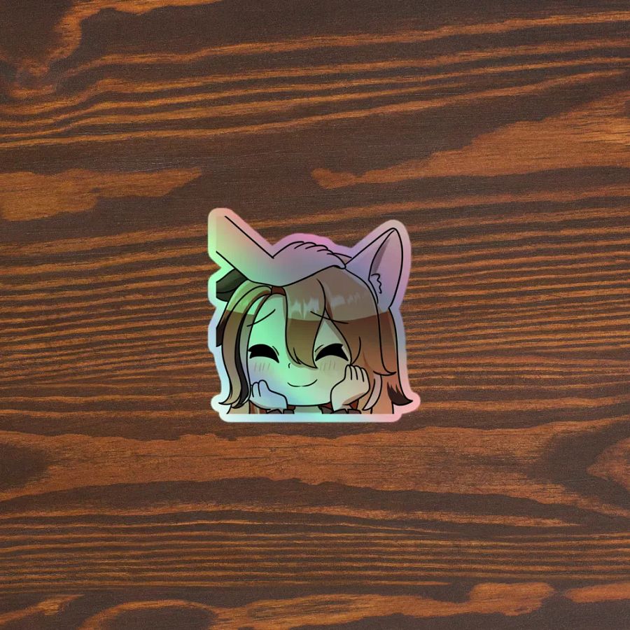 headpat emote holographic sticker product image (5)