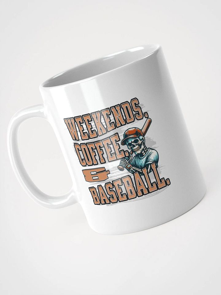 Weekends Coffee And Baseball Skeleton Sporty Mug product image (2)