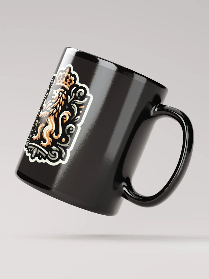 Regal Lion Duo Black Glossy Mug product image (3)