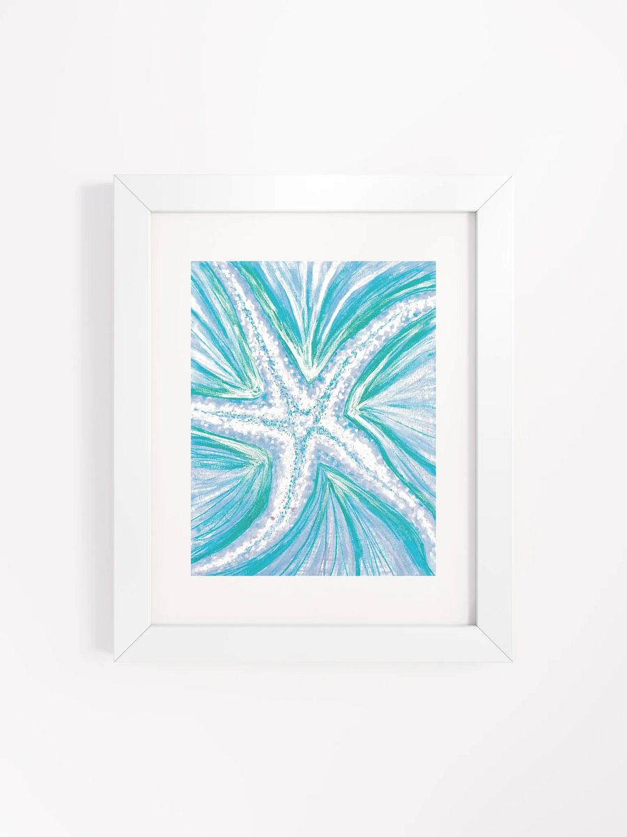 Bright Cyan Starfish | Framed Wall Art | by MONIQUE FAELLA DESIGNS™ | Coastal Sea Life Print | Museum-Quality Matte Poster product image (60)