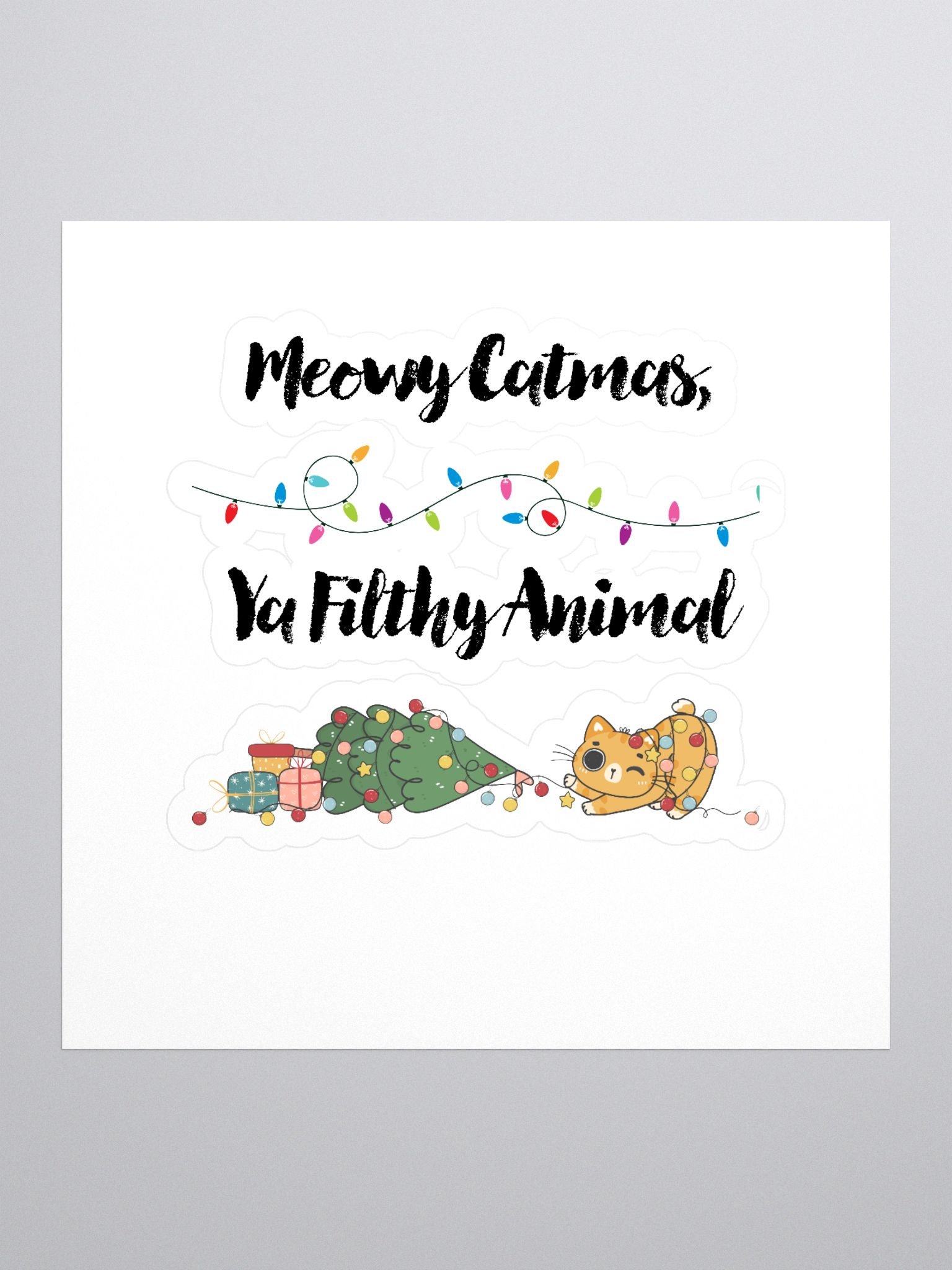 MEOWY CATMAS STICKERS product image (1)