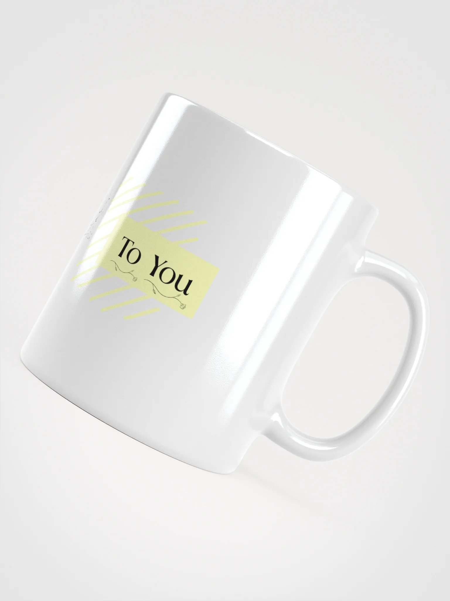 Yellow/White Coffee Mug: Be Kind To You product image (4)