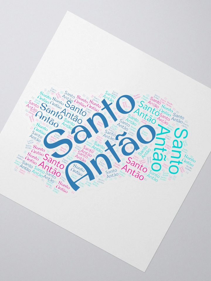 Santo Antão Island Word Cloud Stickers product image (1)