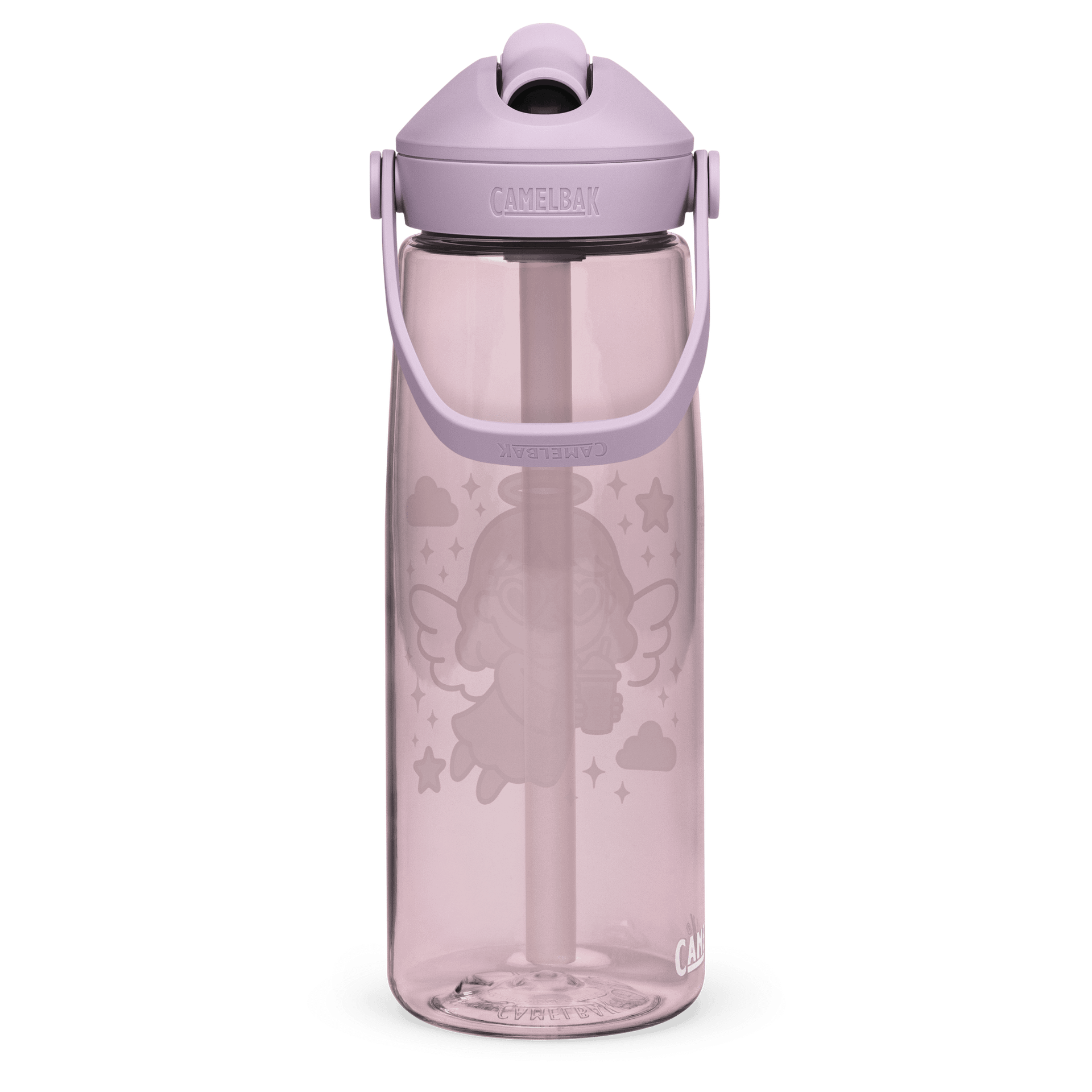 Heavenly Hydration Flip Straw Water Bottle Pink product image (4)