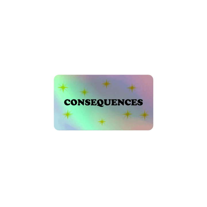 Consequences CAPS sticker product image (1)