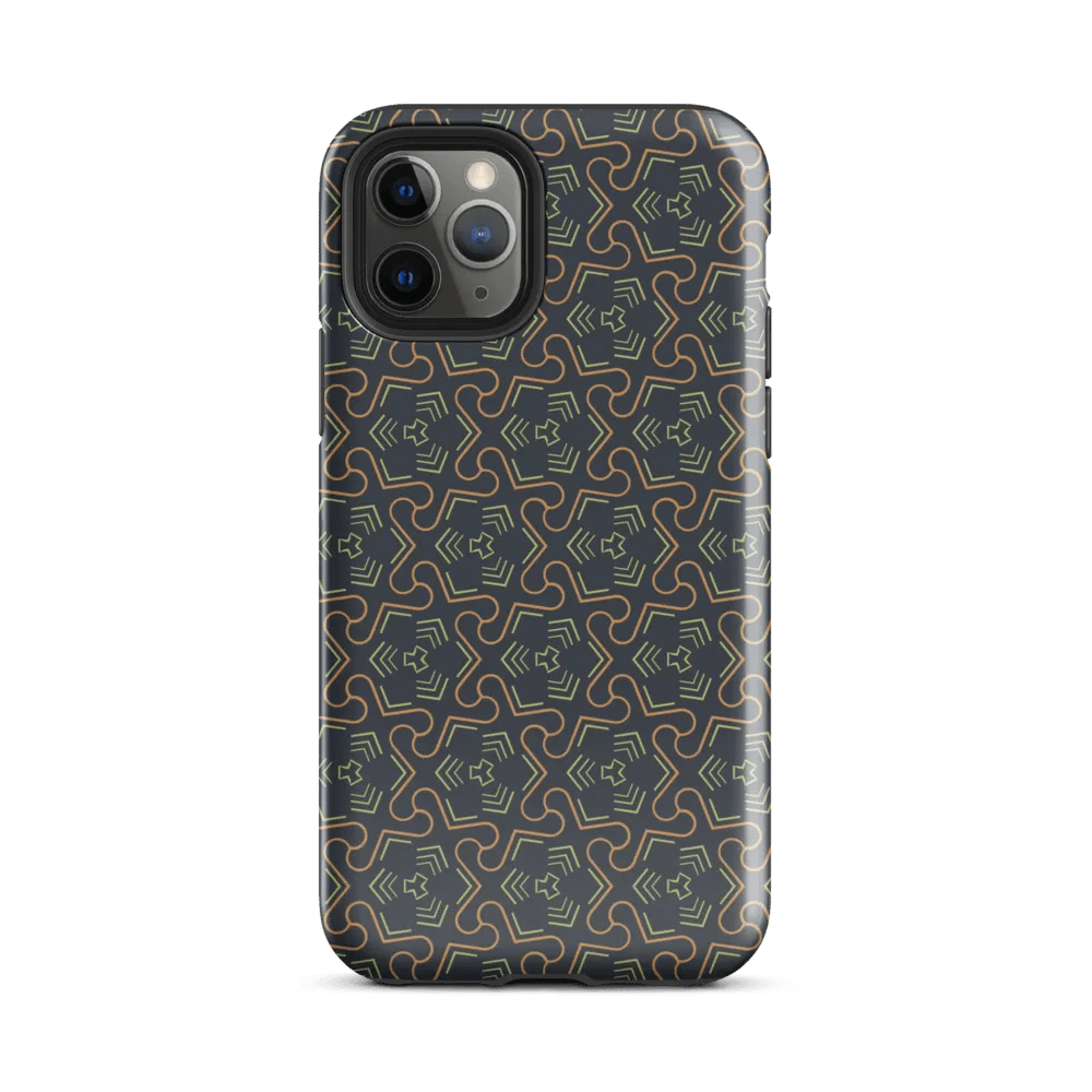 Groovy Grove Geometric Pattern Tough iPhone Case product image (2)