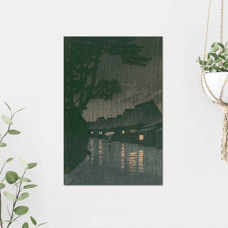 Rainy Night at Maekawa - Kawase Hasui product image (3)