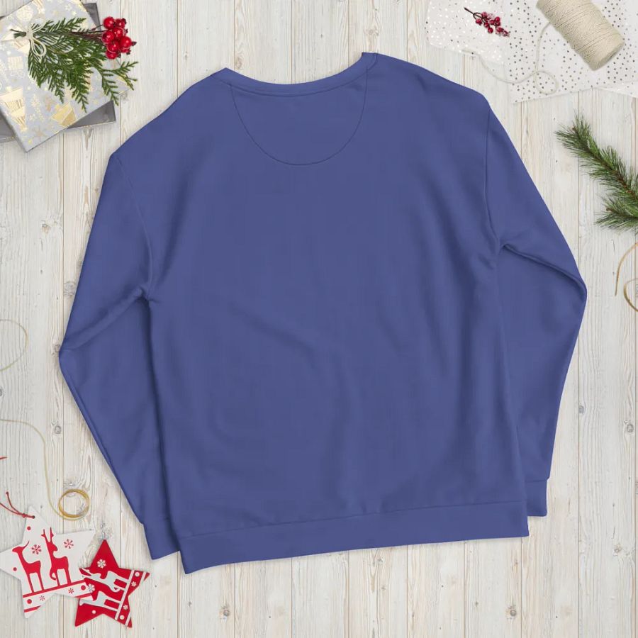 Plain Dark Purple True Summer Unisex Recycled Polyester Heavyweight Premium Sweatshirt by Treasure Pie product image (12)
