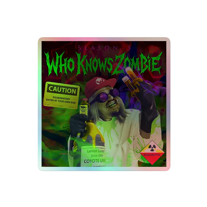 WhoKnowsZombie - The Scientist Holo Sticker product image (2)
