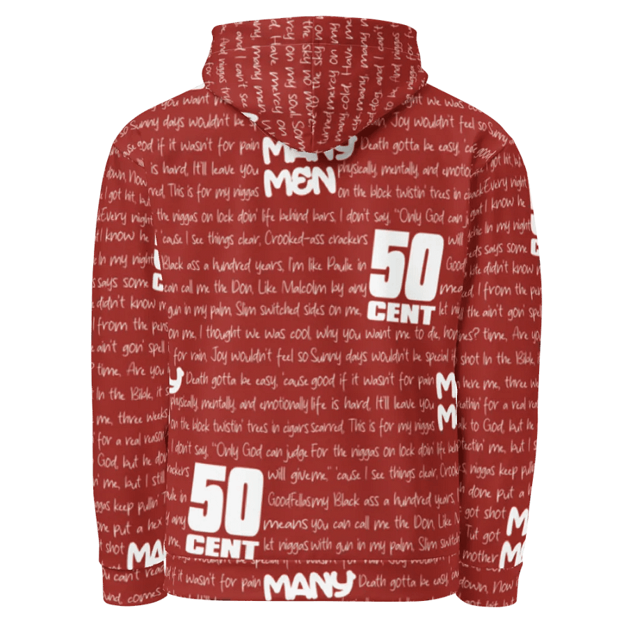 Many Men - 50 Cent - RED - Unisex Hoodie product image (3)