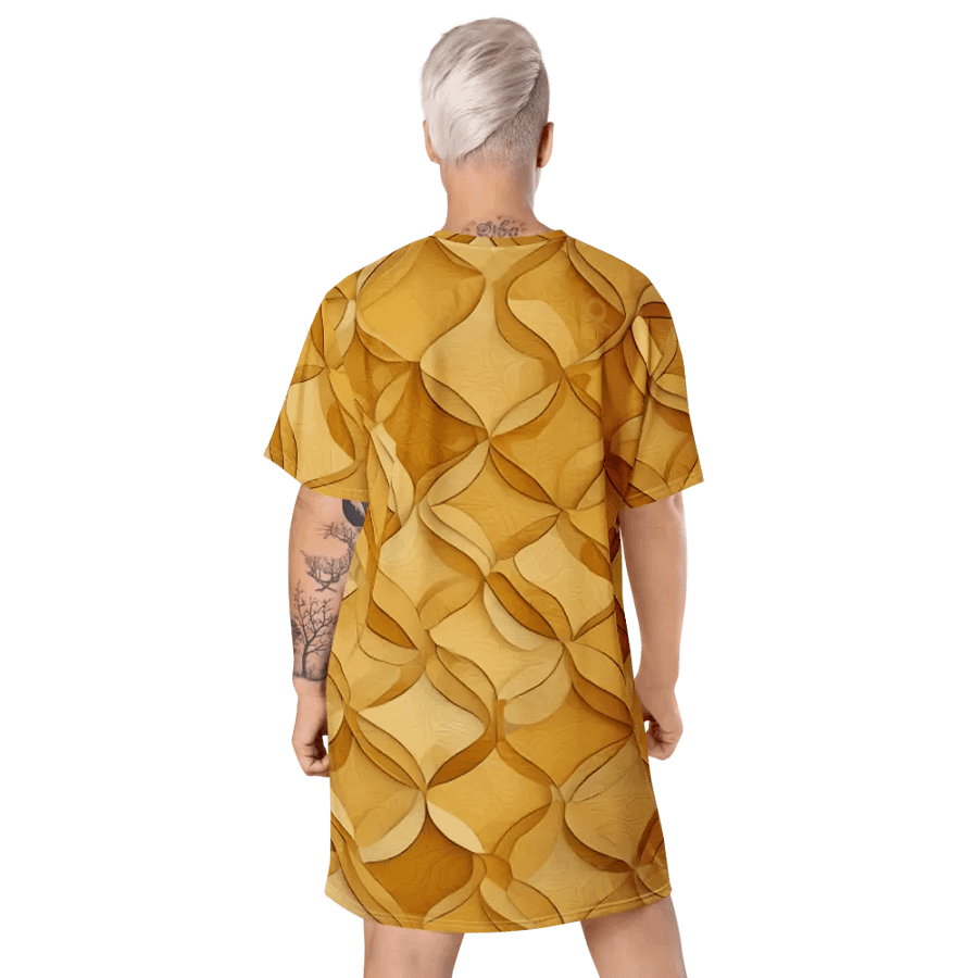 Honeycomb Symmetry T Shirt Dress product image (9)