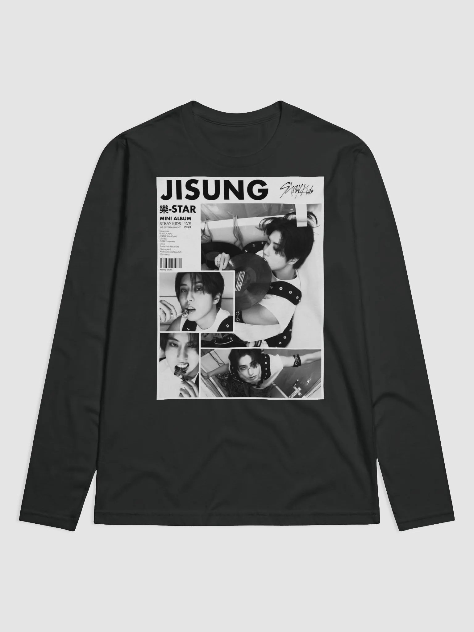 Han Jisung Stray Kids Long Sleeve T shirt product image (2)