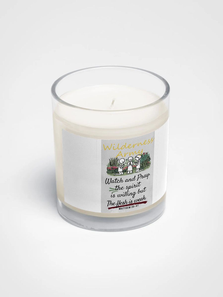 Wilderness Army Watch and Pray Unscented Wax Candle product image (2)