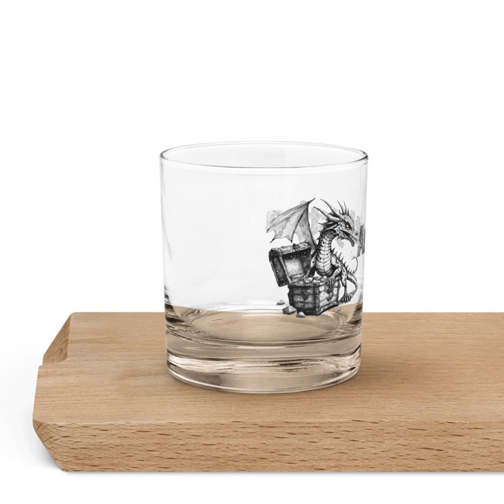 Rocks glass: Rock On Dragon with Treasure Chest product image (7)