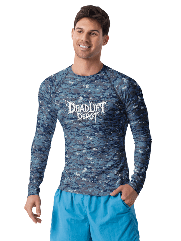 Blue Camo Compression Shirt product image (1)