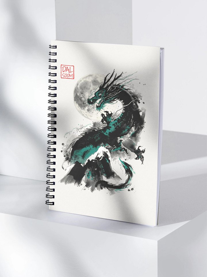 Moonlit Dragon Spiral Notebook product image (1)