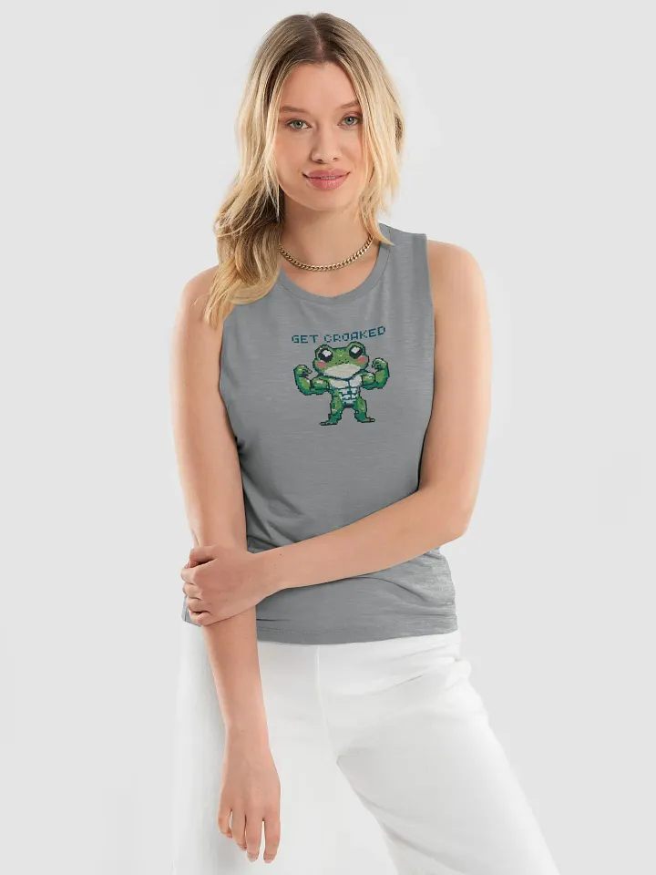 Get Croaked Yoked Pixel Frederick Women's Flowy Muscle Tank product image (2)