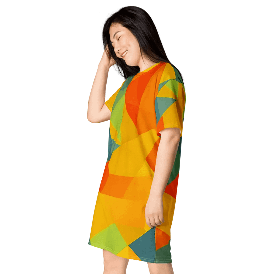 Polygon Paradise T Shirt Dress product image (6)