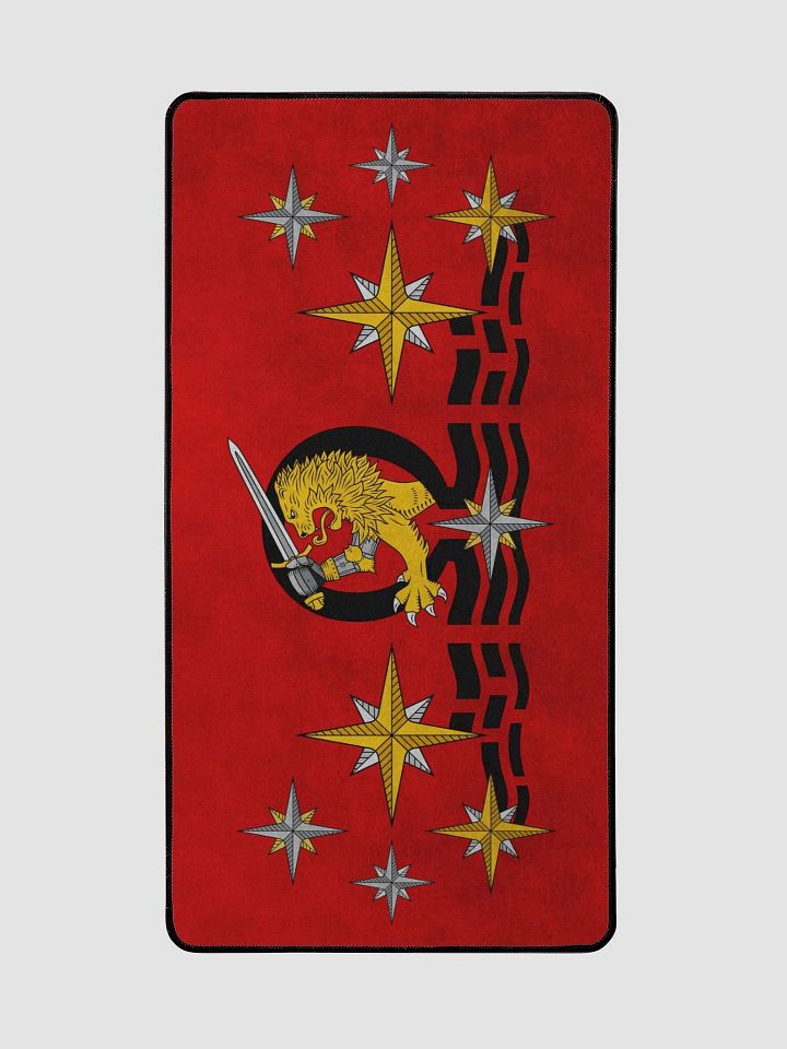 Desk Mat 15.5" x 31.5", Lion, Waves, Red product image (2)